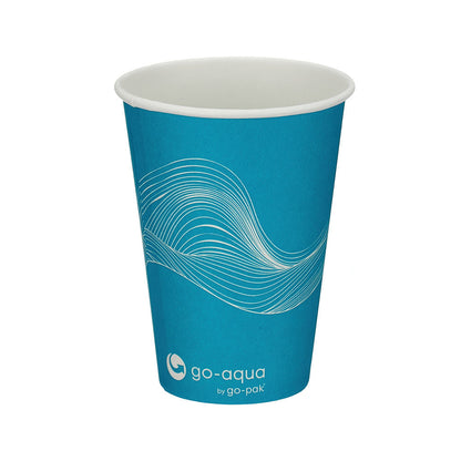 7oz Paper Water Cups - Go-Aqua Single Wall - Box of 1000