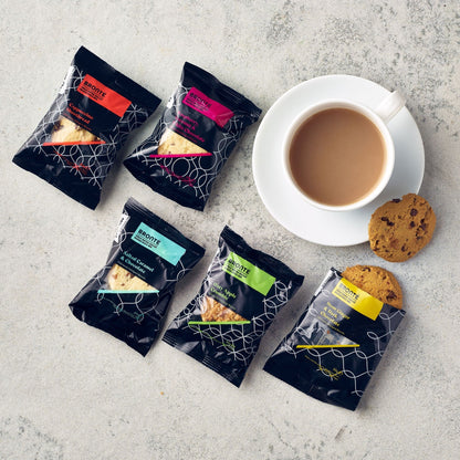 Bronte Luxury Biscuit Assortment - 5 Varieties Individually Wrapped Twin Packs (Box of 100)