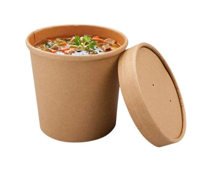 12oz Kraft Premium Soup Pot - Pack of 25