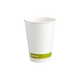 12oz Planet Double Walled Compostable Aqueous Lined Takeaway Coffee Cups - (Box of 500)