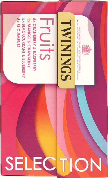 Twinings Tea: Fruit Tea Selection - Individually Wrapped Envelope Tea Bags - (Box of 20)