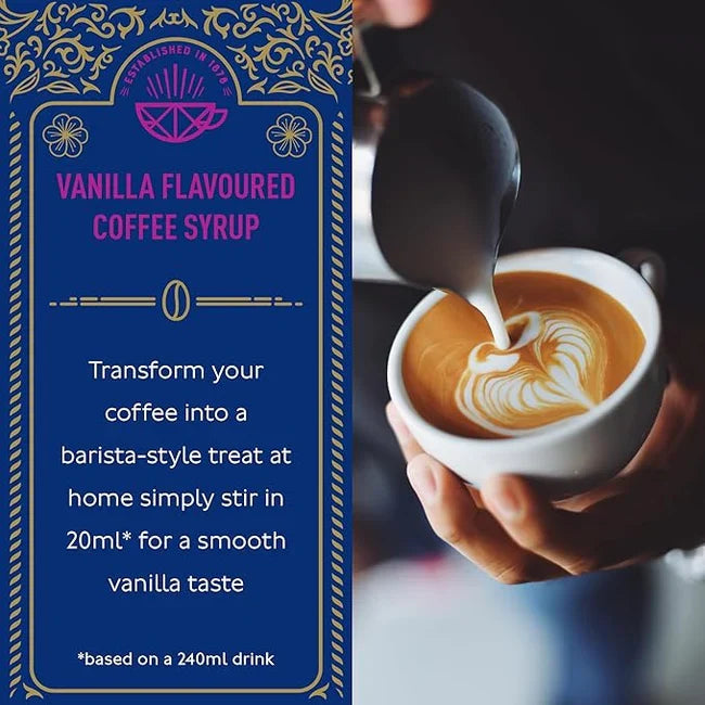 Tate & Lyle Vanilla Coffee Syrup – 750ml – Fairtrade