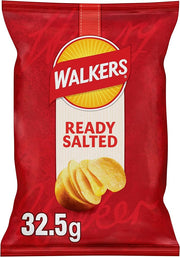 Walkers Ready Salted Crisps 32.5g - Box of 32