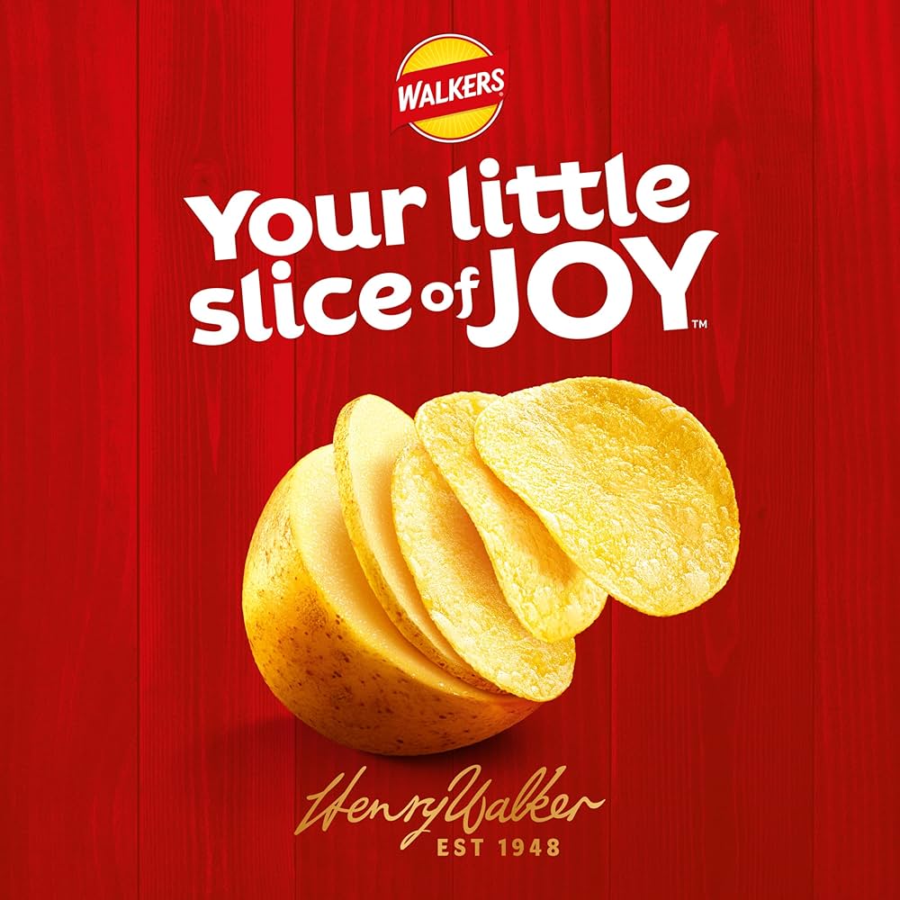 Walkers Ready Salted Crisps 32.5g - Box of 32