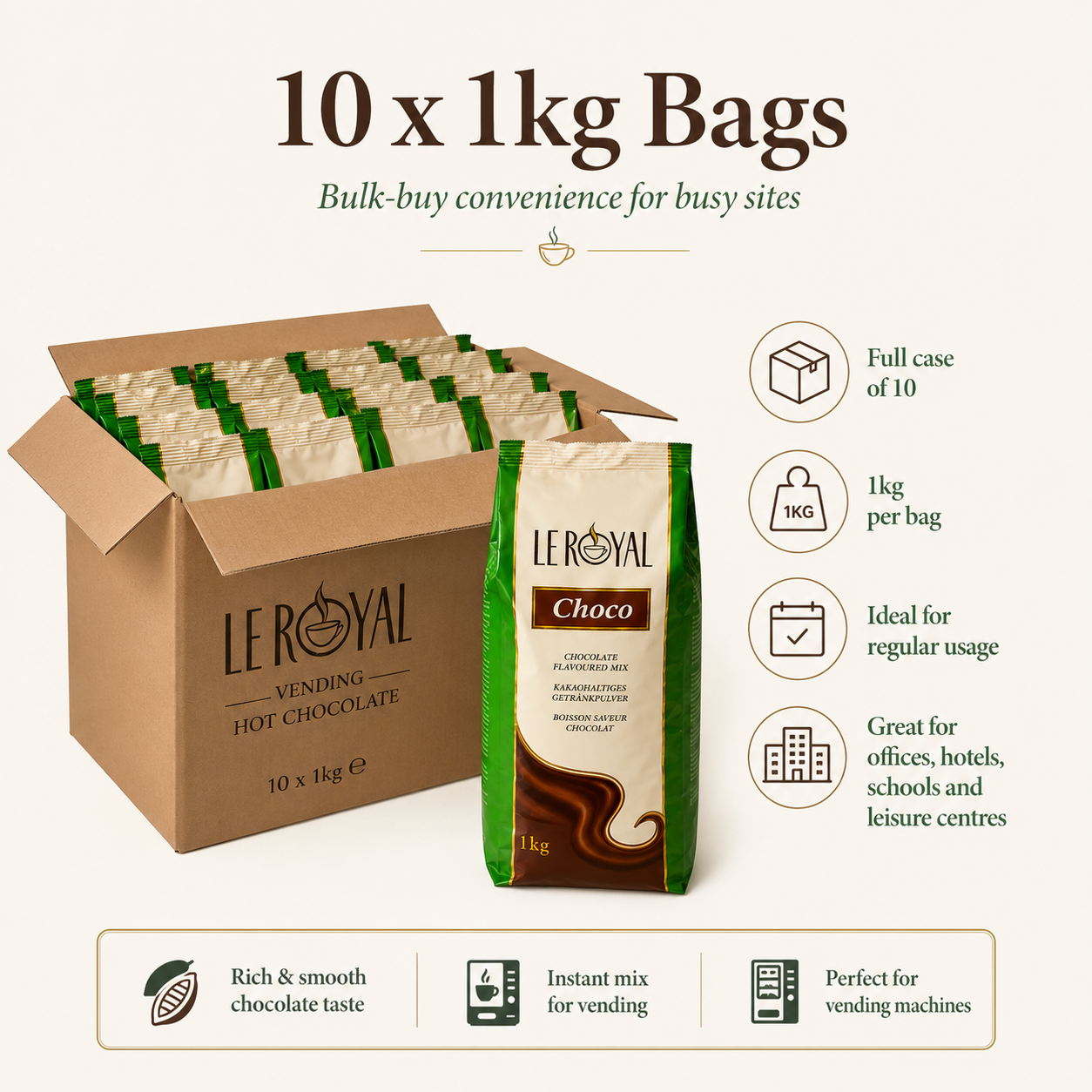 Le Royal Vending Hot Chocolate (Choco Green) - 1kg