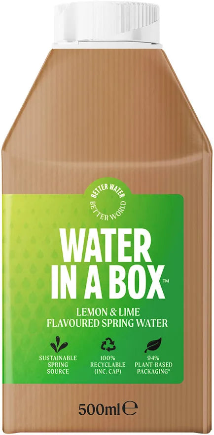 Water in a Box Lemon & Lime Spring Water - 12 x 500ml