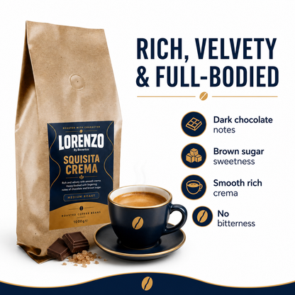 Lorenzo Squisita Crema Coffee Beans - 1kg