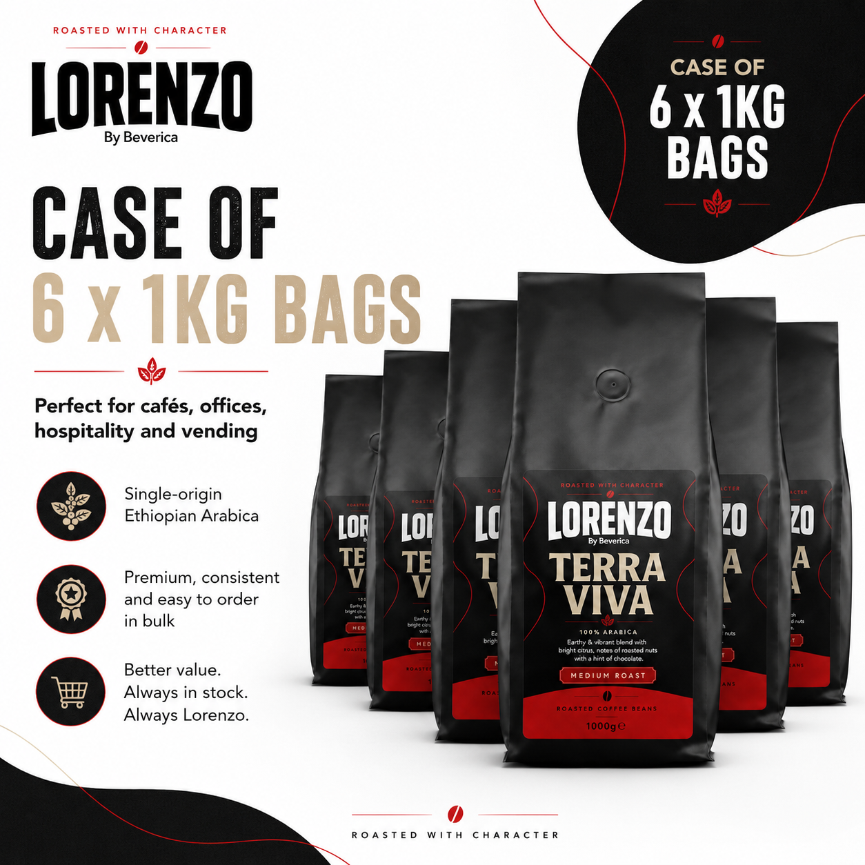 Lorenzo Expert Terra Viva Coffee Beans - 1kg