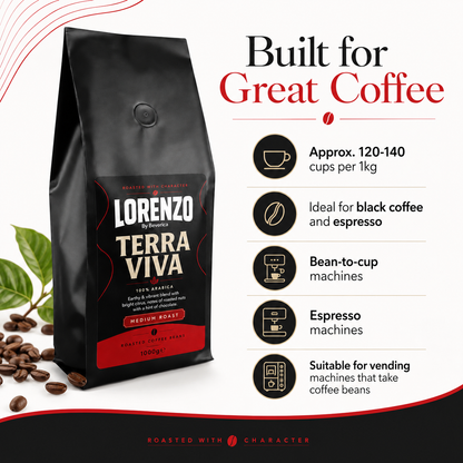 Lorenzo Expert Terra Viva Coffee Beans - 1kg
