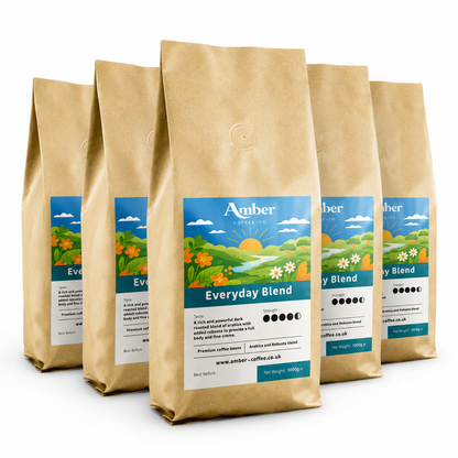 Amber Coffee Co Everyday Blend Coffee Beans - 1kg (Case of 6)