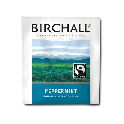 Birchall Peppermint Individually Wrapped Envelope Tea Bags – 250 Pack