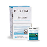 Birchall Peppermint - Individually Wrapped Envelope Tea Bags (Fairtrade) - (Box of 250)