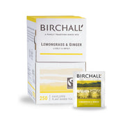 Birchall Lemongrass & Ginger Individually Wrapped Envelope Tea Bags – 250 Pack