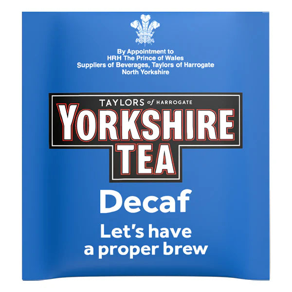 Yorkshire Tea Decaf Individually Wrapped Envelope Tea Bags – 200 Pack