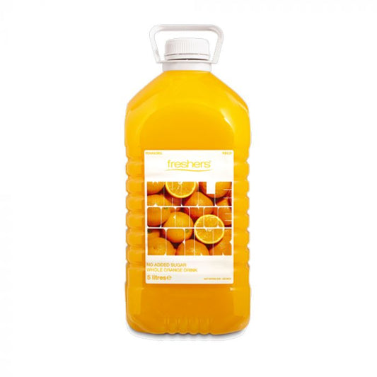 Freshers Orange Squash - No Added Sugar - 5L