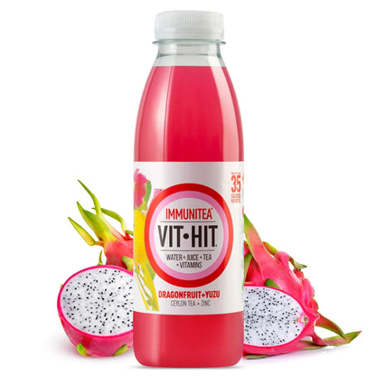 VITHIT Immunitea Dragonfruit & Yuzu - 500ml (Pack of 12)