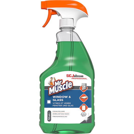 Mr Muscle Professional Window & Glass Cleaner 750ml - Case of 6