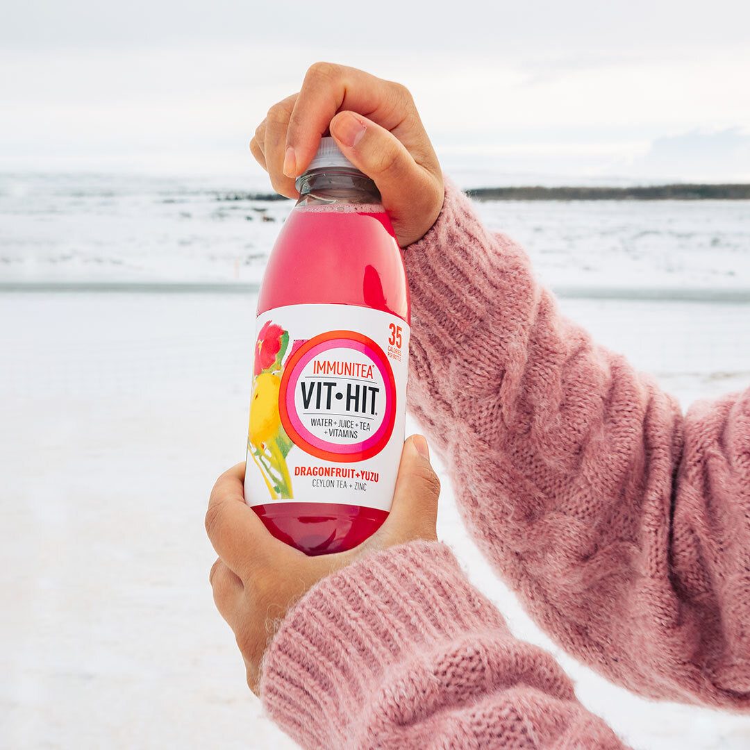 Vit-Hit Immunitea: Dragonfruit+Yuzu - 500ml (Pack of 12)