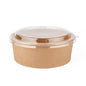 Edenware Round Kraft Deli / Salad / Food Takeaway Bowl (1000ml) - Cardboard - Full Case of 300 - Vending Superstore