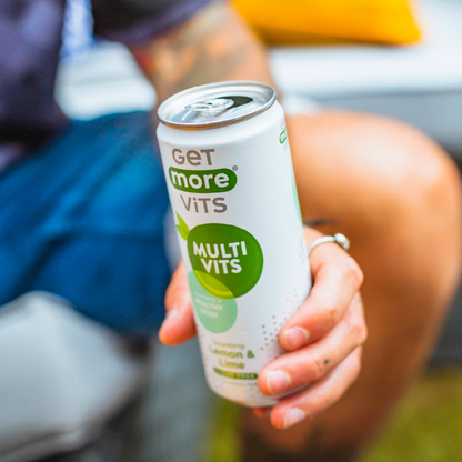 Get More Vits - Multivitamin Sparkling Lemon & Lime 330ml Can (12 Pack)