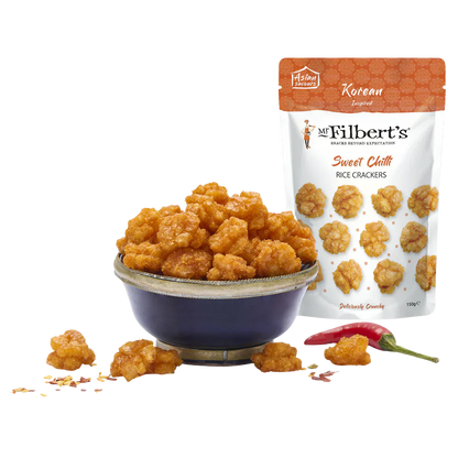 Mr Filbert's Sweet Chilli Rice Crackers – 40g (Box of 16)