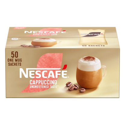 Nescafé Gold Cappuccino Unsweetened Taste Sachets - Box of 50