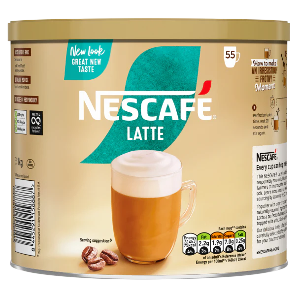 Nescafe Latte: Coffee Tin 1kg