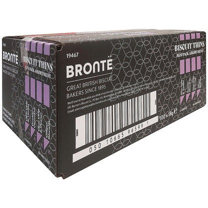 Bronte Thins Individually Wrapped Biscuit Portions - 4 Varieties (Box of 100)