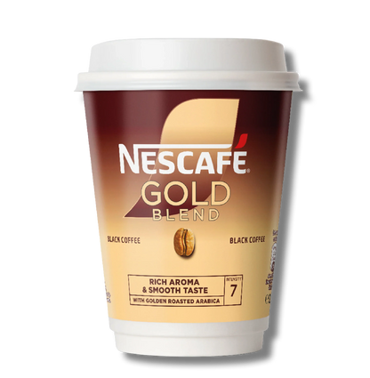 Nescafe Gold Blend Black Coffee - Nescafe & Go Cups (Pack of 8)