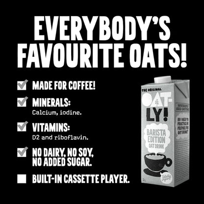 Oatly Barista Edition Oat Drink - 1L - Pack of 6