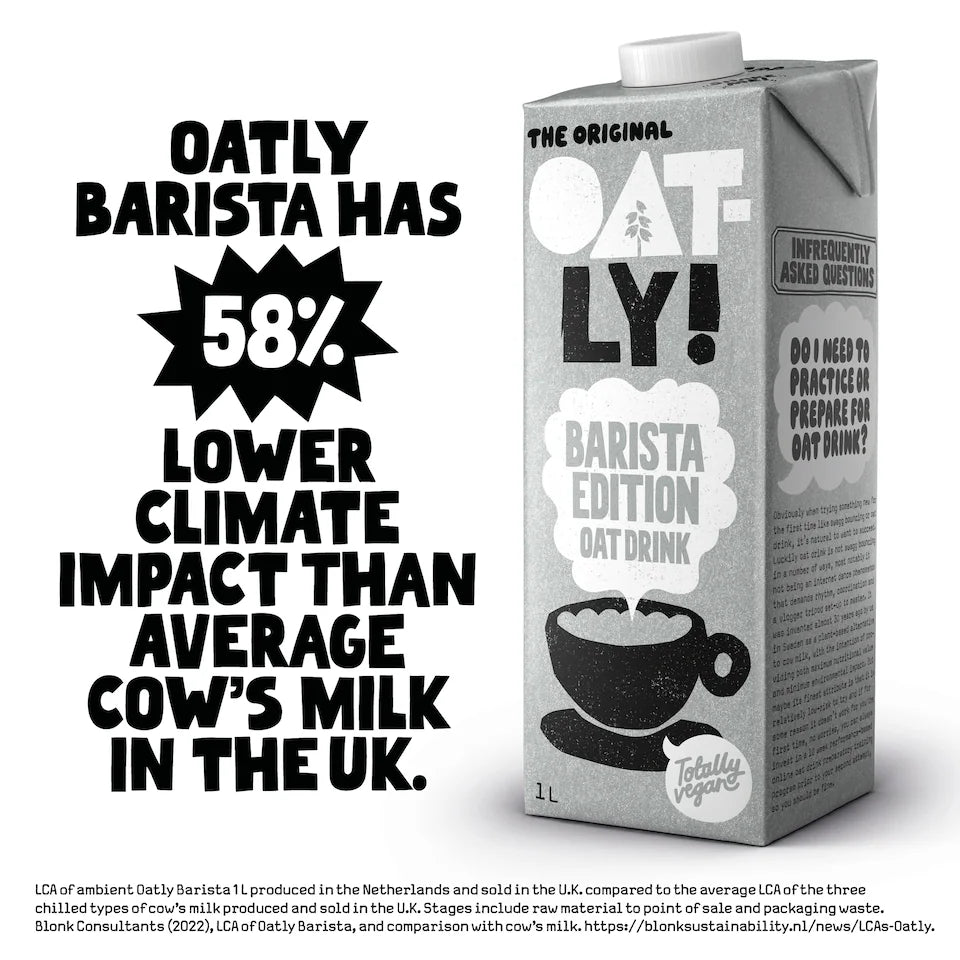 Oatly Barista Edition Oat Drink - 1L - Pack of 6