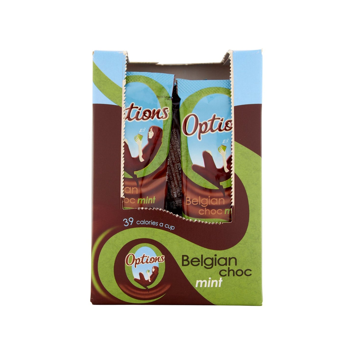 Options Mint Hot Chocolate Sachets – Individual Portions – 30 Pack