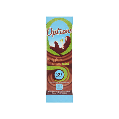 Options Mint Hot Chocolate Sachets – Individual Portions – 30 Pack