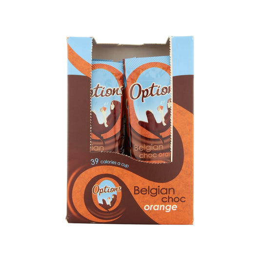 Options Orange Hot Chocolate Sachets – Individual Portions – 30 Pack