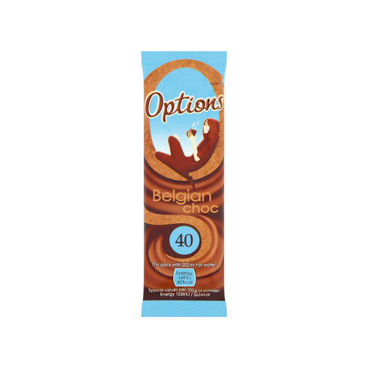 Options Belgian Hot Chocolate Sachet Portions - (Box of 100)