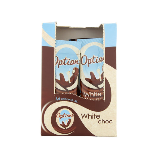 Options White Hot Chocolate Sachets – Individual Portions – 30 Pack