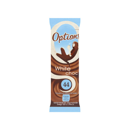 Options White Hot Chocolate Sachets – Individual Portions – 30 Pack