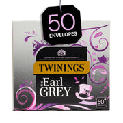 Twinings Earl Grey Individually Wrapped Envelope Tea Bags – 50 Pack