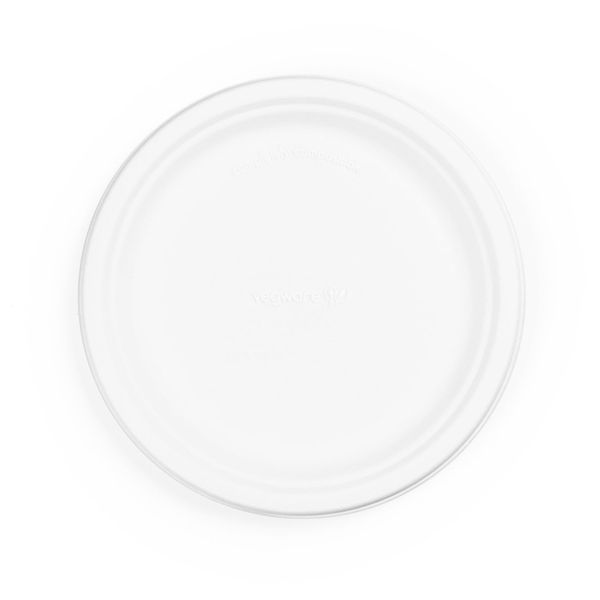 10" Bagasse Biodegradable Strong Paper Plate Round (125 Pack) - Vending Superstore