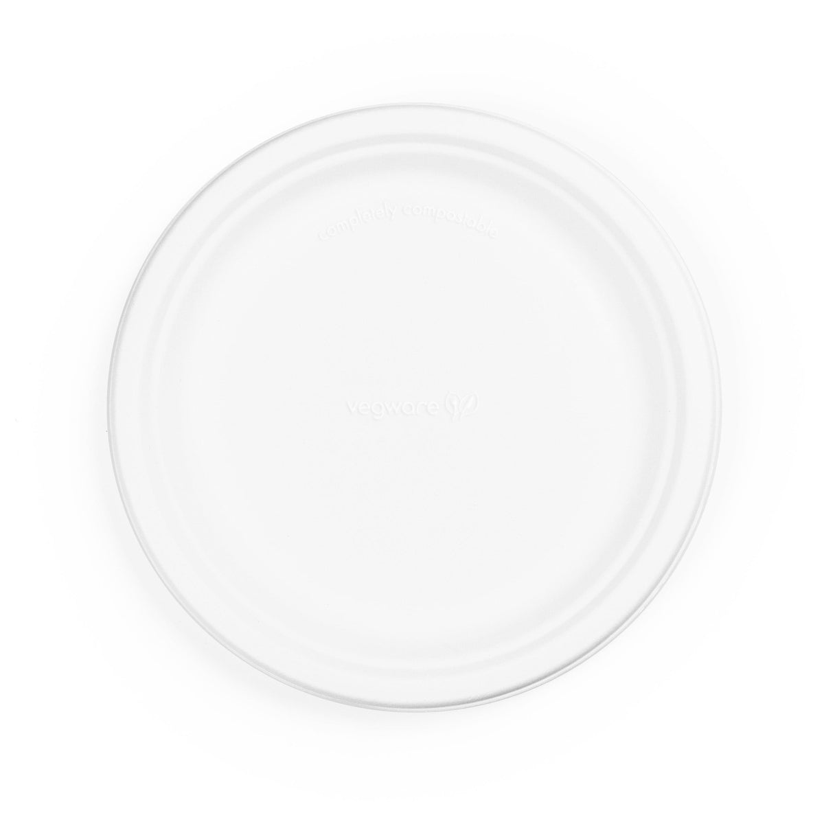 10" Bagasse Biodegradable Strong Paper Plate Round (125 Pack) - Vending Superstore
