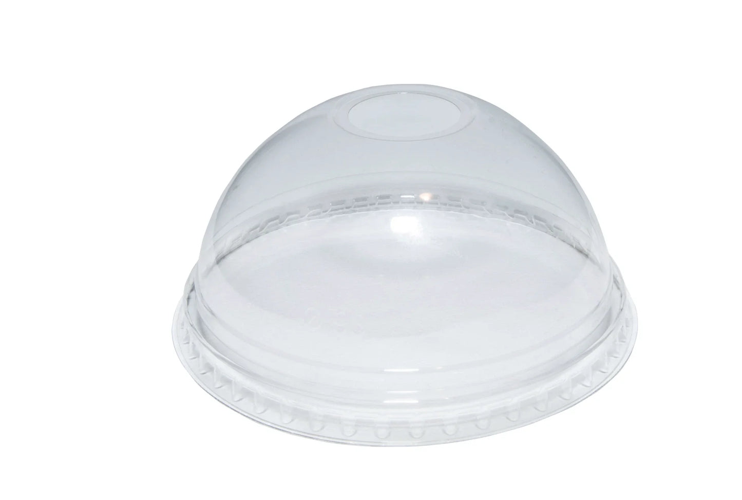 16oz Slush Cup Domed Lids with Straw Hole - 98mm - Case of 1000
