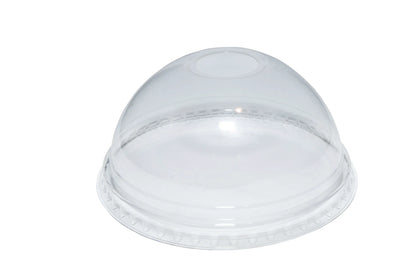 16oz Slush Cup Domed Lids with Straw Hole - 98mm - Case of 1000