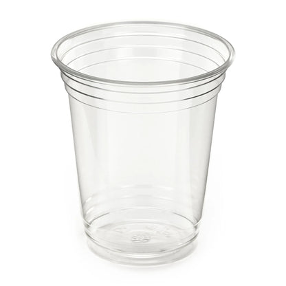 14oz Clear Plastic Cold Cups - rPET Smoothie Cups - Case of 1000
