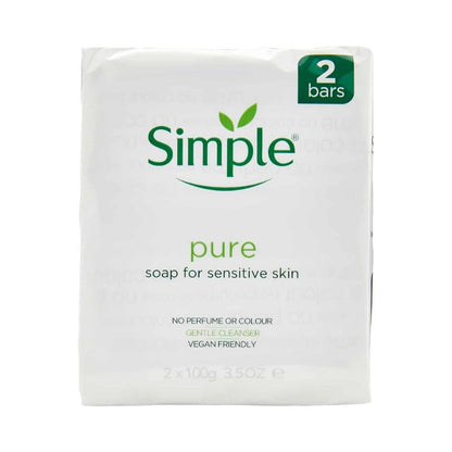 Simple Pure Soap Sensitive Twin Pack 100g (Case of 24)