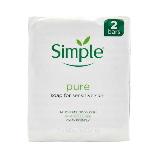 Simple Pure Soap Sensitive Twin Pack 100g (Case of 24)