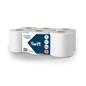 Swift White Embossed 2-Ply Professional Centrefeed Paper Rolls - Pack of 6