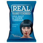 Real Crisps Sea Salt & Cider Vinegar 35g - Box of 24