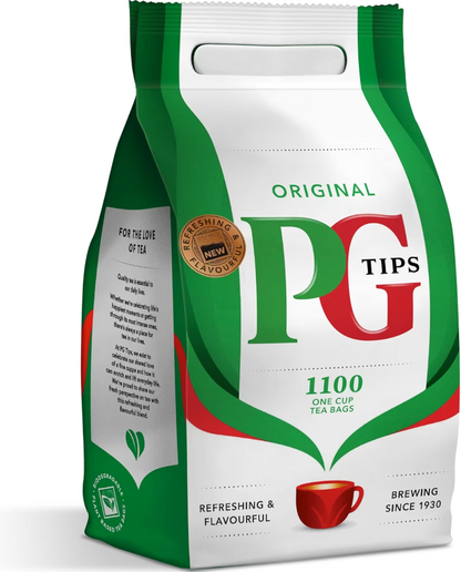 PG Tips One Cup Catering Tea Bags - Bulk Bag of 1100