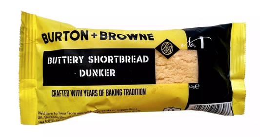 Burton & Browne All Butter Shortbread Dunkers - Individually Wrapped Twin Packs (Box of 24)