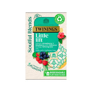 Twinings Soulful Blends Little Lift Strawberry & Blueberry Individually Wrapped Envelope Tea Bags – 20 Pack